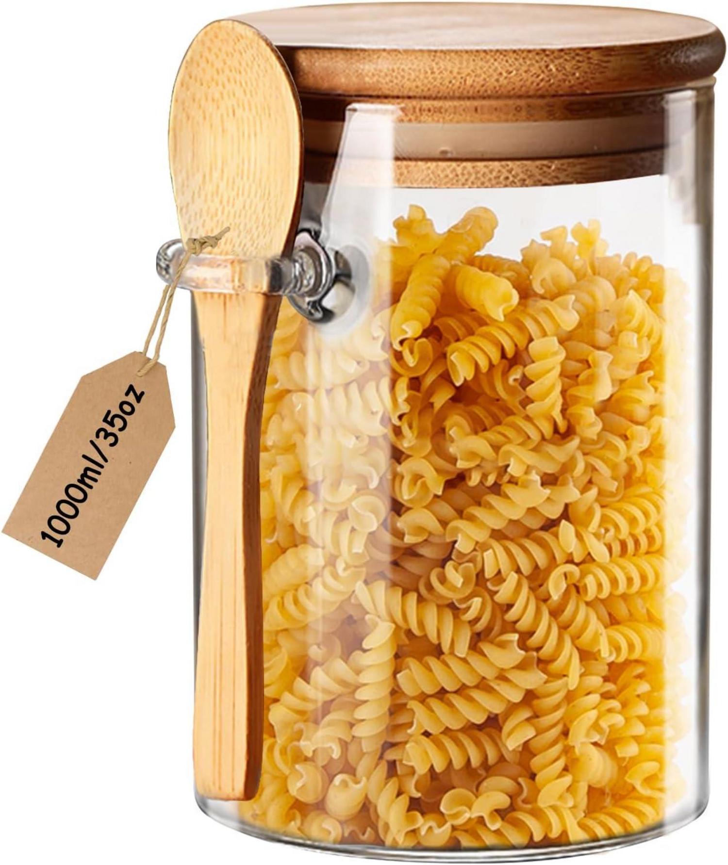 Glasbehälter Vorratsdosen Luftdicht Deckel Löffel Meal Prep