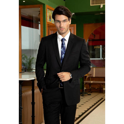 Schmale Herren Krawatte Blaue Blume Weihnachtsgeschenk 6cm