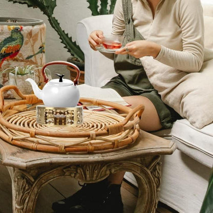 Edelstahl Stövchen Teewärmer Teelichtofen Teekannenwärmer