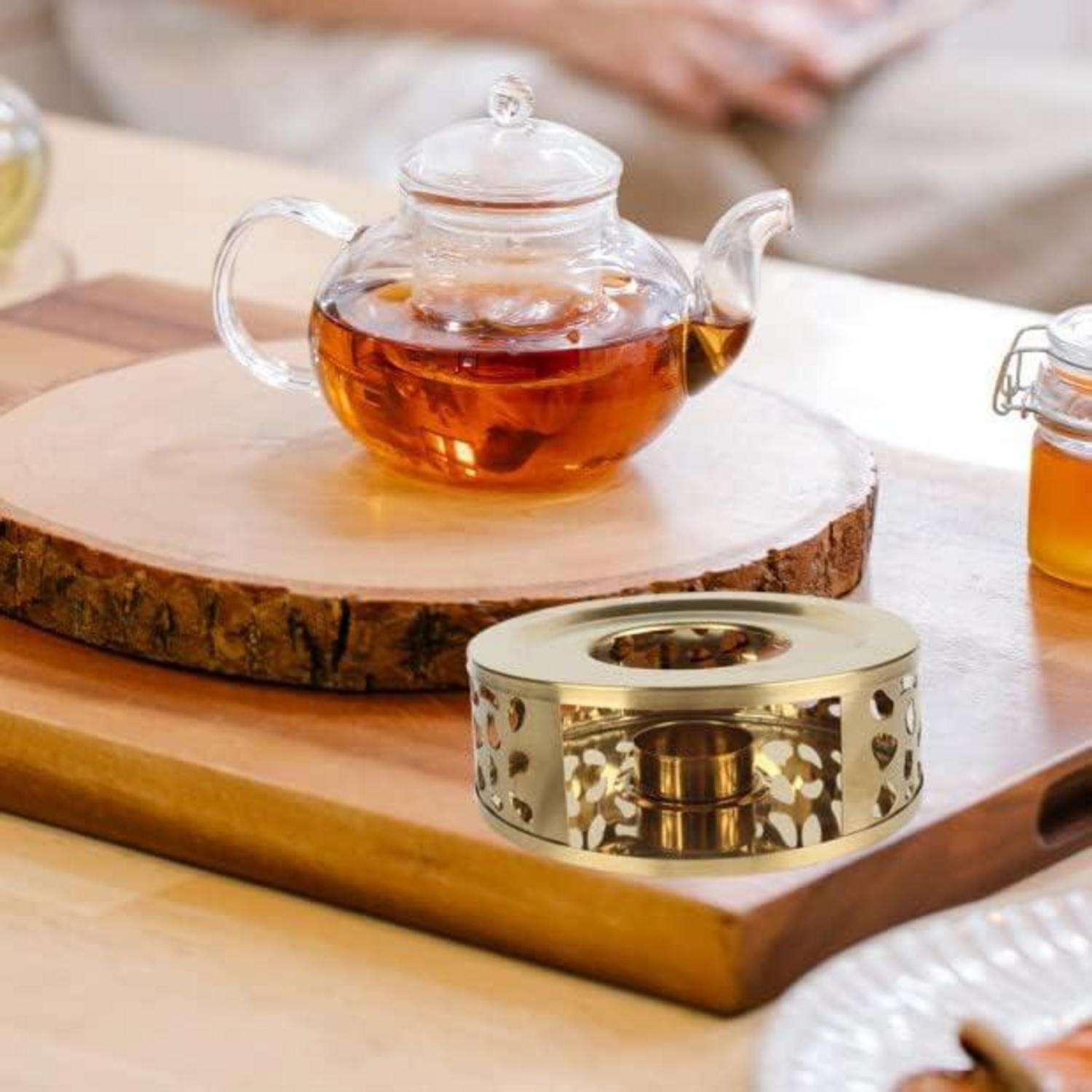 Edelstahl Teewärmer Teestövchen Teelichtofen Tee Warmhalter