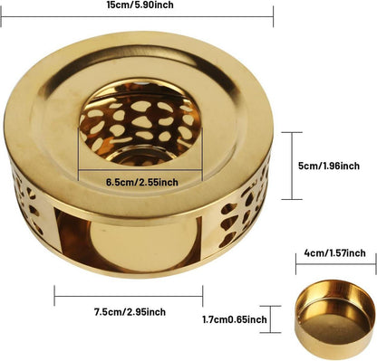 Edelstahl Teewärmer Teestövchen Teelichtofen Tee Warmhalter