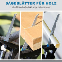 EZARC Säbelsägeblätter Set 5tlg für Holz, R1231GS 300mm 5TPI