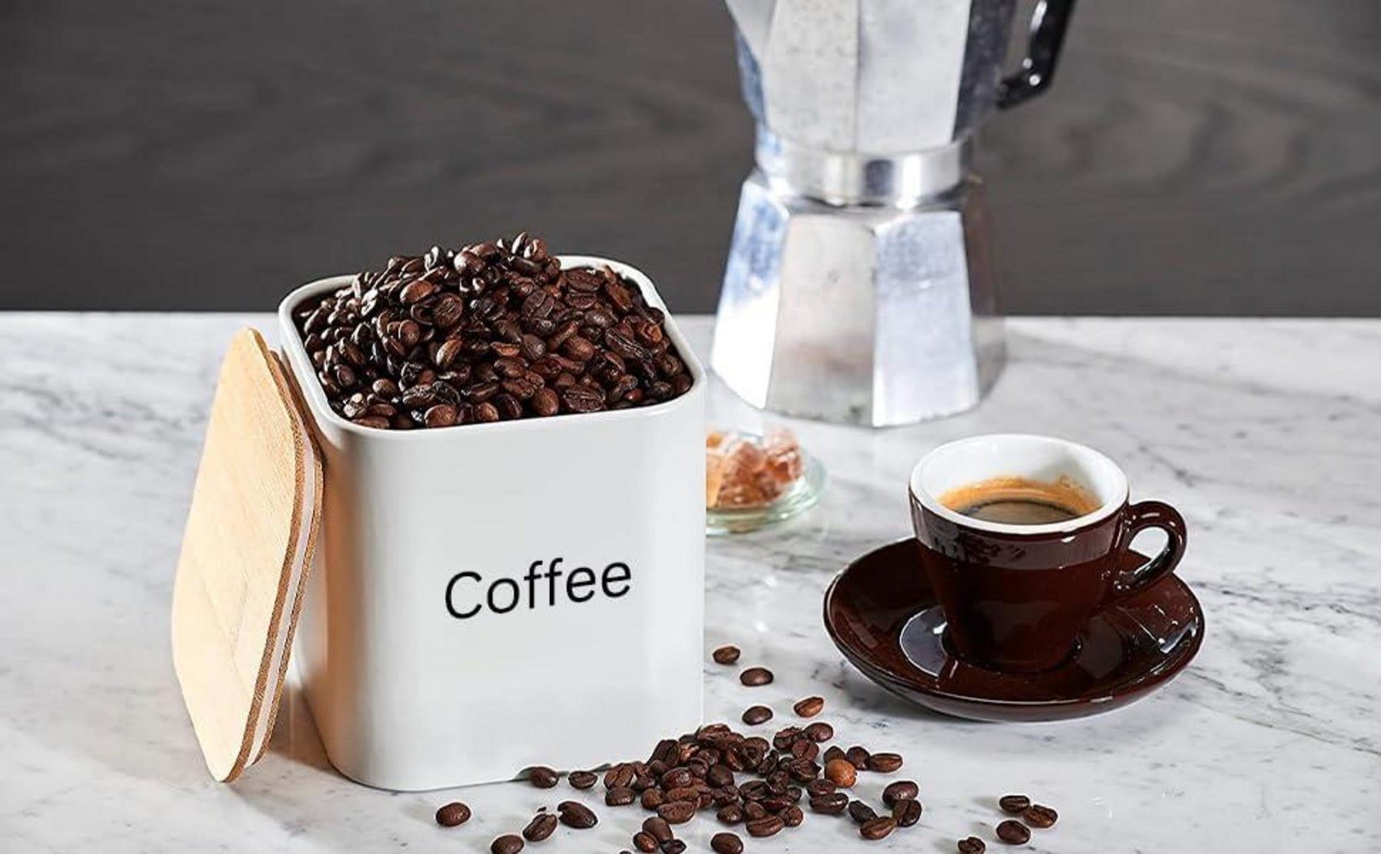 Edelstahl Küchendosen-Set mit Bambusdeckel, 3-teilig