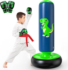 Aufblasbarer Boxsack Kinder für Karate und Taekwondo 120 cm