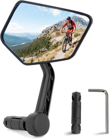 Fahrradspiegel Schlagfestes Echtglas HD Große Spiegelfläche