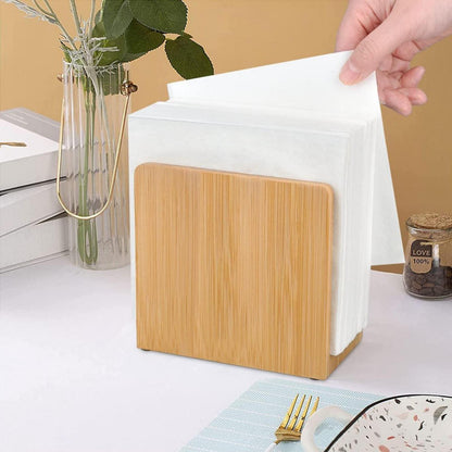 Serviettenhalter Holz Rustikal für Küchen-Esstisch und Restaurant