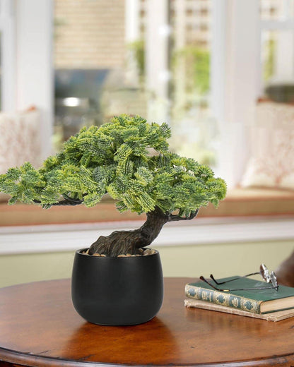 Kunstpflanze Bonsai Baum 25 cm im Keramiktopf, Aesthetic Japanische