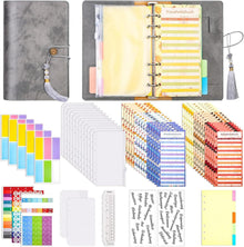 A6 Budget Planner PU Leder Binder Budgetaufkleber Taschen