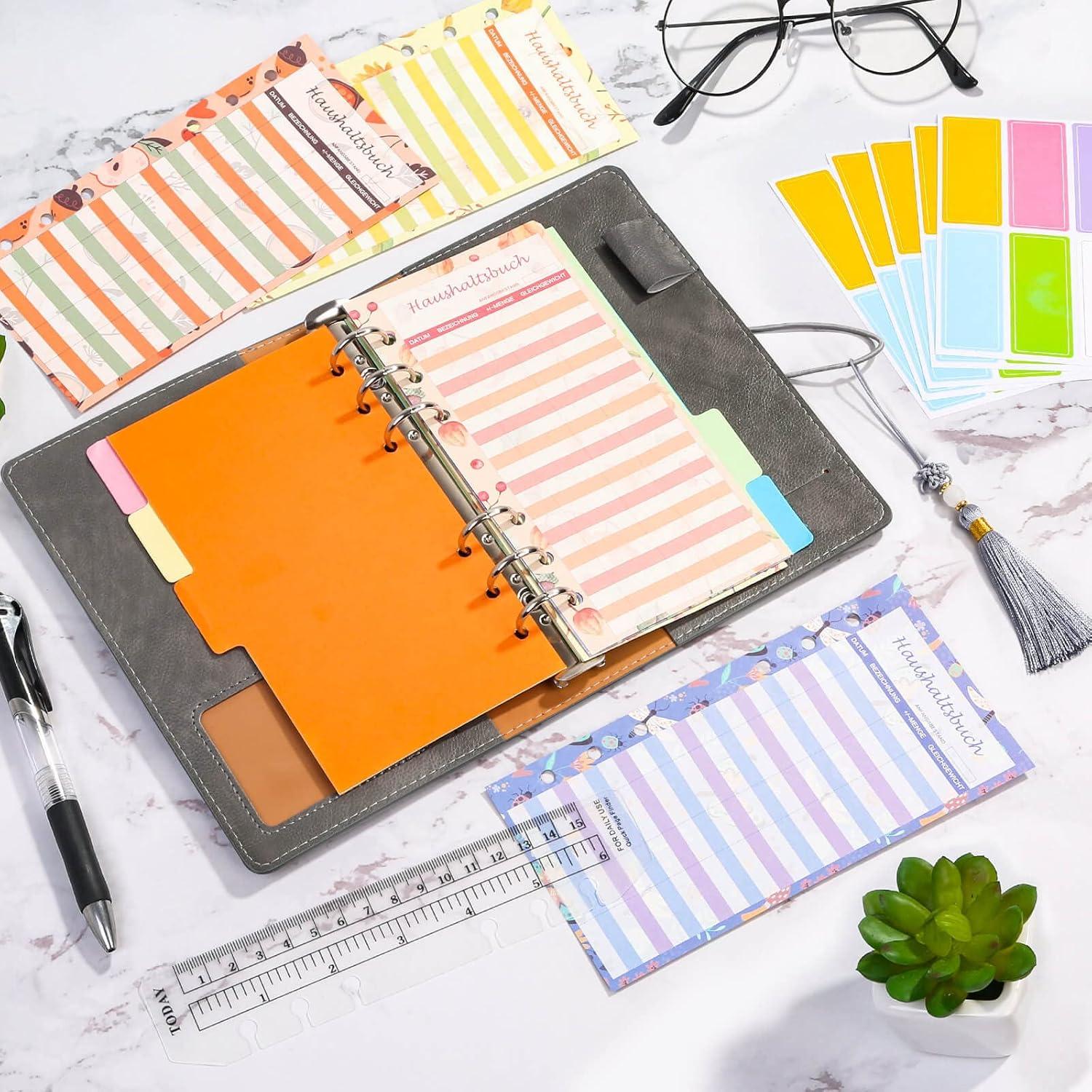 A6 Budget Planner PU Leder Geld Organizer Sparassistent