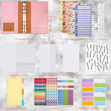 A6 Budget Planner Deutsch PU Leder Binder Sparassistent
