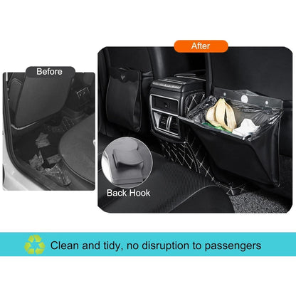 Magnetischer Auto Mülleimer aus hochwertigem PU-Leder für