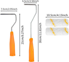 16-teiliges Farbroller-Pinsel-Set mit Farbwanne und Zubehör