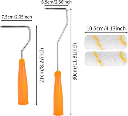 16-teiliges Farbroller-Pinsel-Set mit Farbwanne und Zubehör