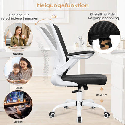 Ergonomischer Bürostuhl mit klappbaren