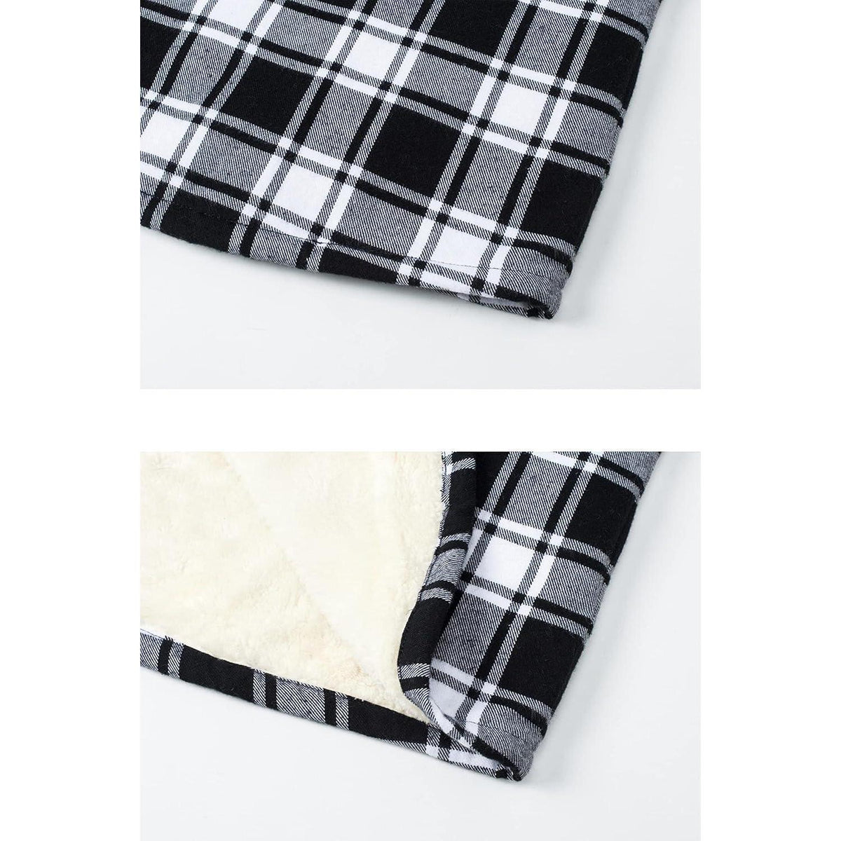 Herren Thermohemd mit Innenfleece – Schwarz