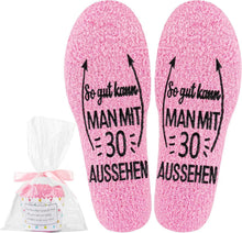 Geburtstag Socken Frauen 30 Rosa Einheitsgröße Cupcake Fleece