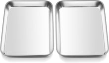 Mini Backblech Edelstahl Klein 23.7x17.7x2.5cm 2er Set
