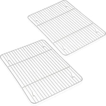 Auskühlgitter Edelstahl 2er Set Backen Grillen 29,5x23x1,5cm
