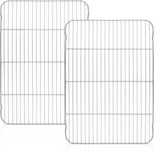 2x Großes Abkühlgitter Edelstahl 41,5x29x2cm Backen Grillen Kühlen