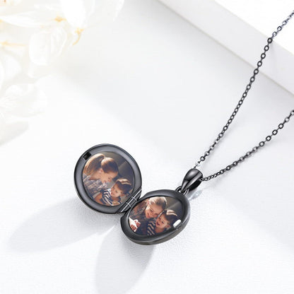 925 Sterling Silber Sonnen- und Mondstein Halskette für Frauen