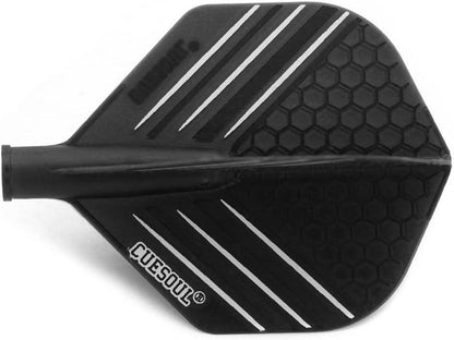 Dart Flights AK4 Standard/Slim Form 3er Set Schwarz