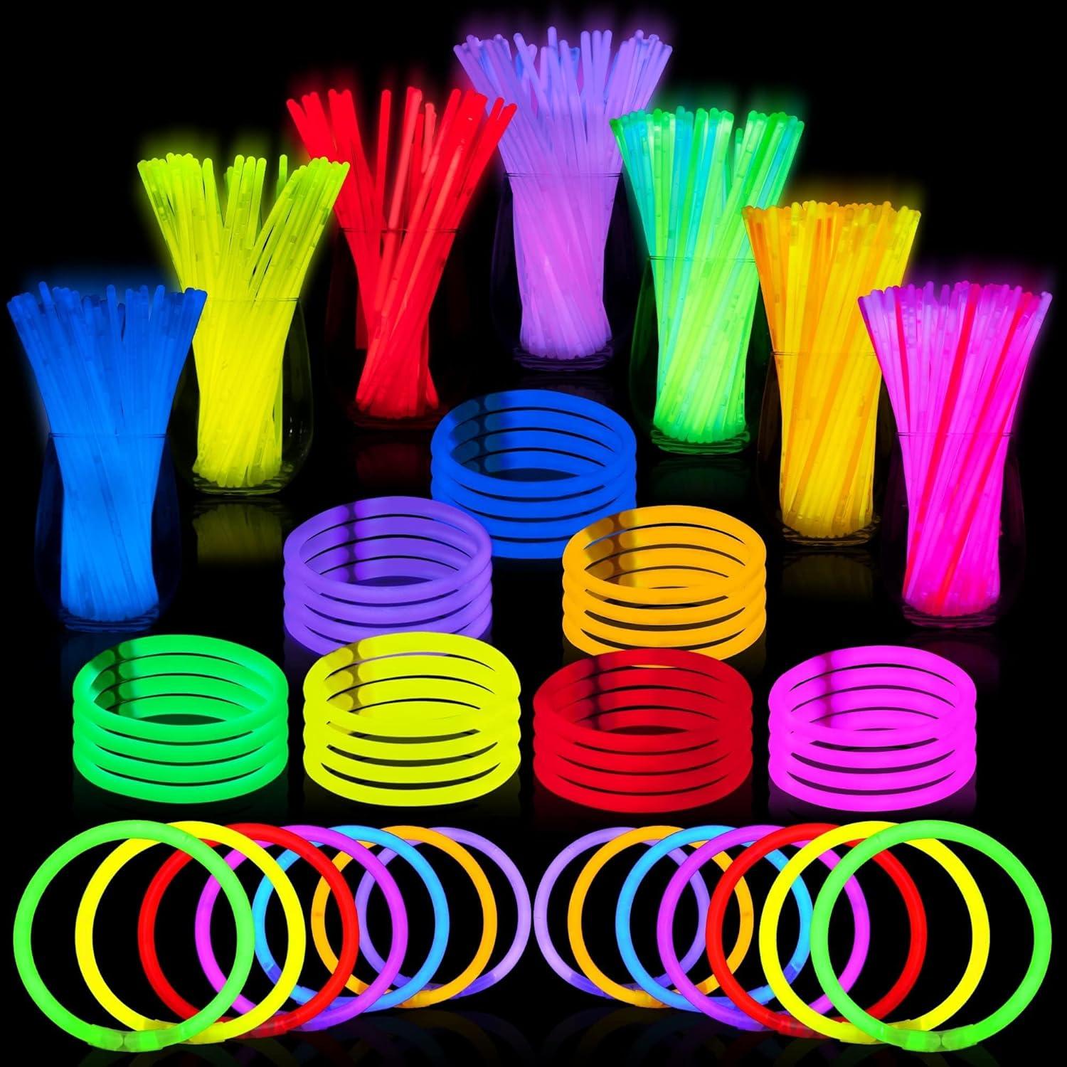 Knicklichter Party Set Neon Leuchtstäbe Kinder Geburtstag Hochzeit