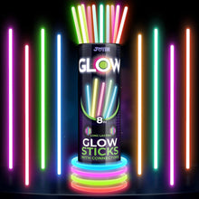 JOYIN Knicklichter Party Set 100 Stück Leuchtstäbe 7 Farben