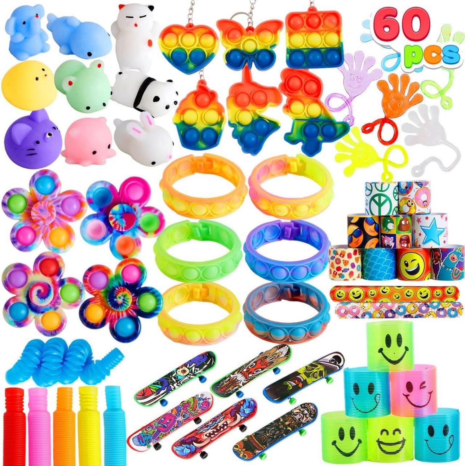 60-teiliges Kindergeburtstag Mitgebsel Set Fidget Partyspielzeug