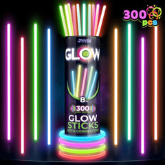 300 Knicklichter Neon Leuchtstäbe Party Set mit Armbändern