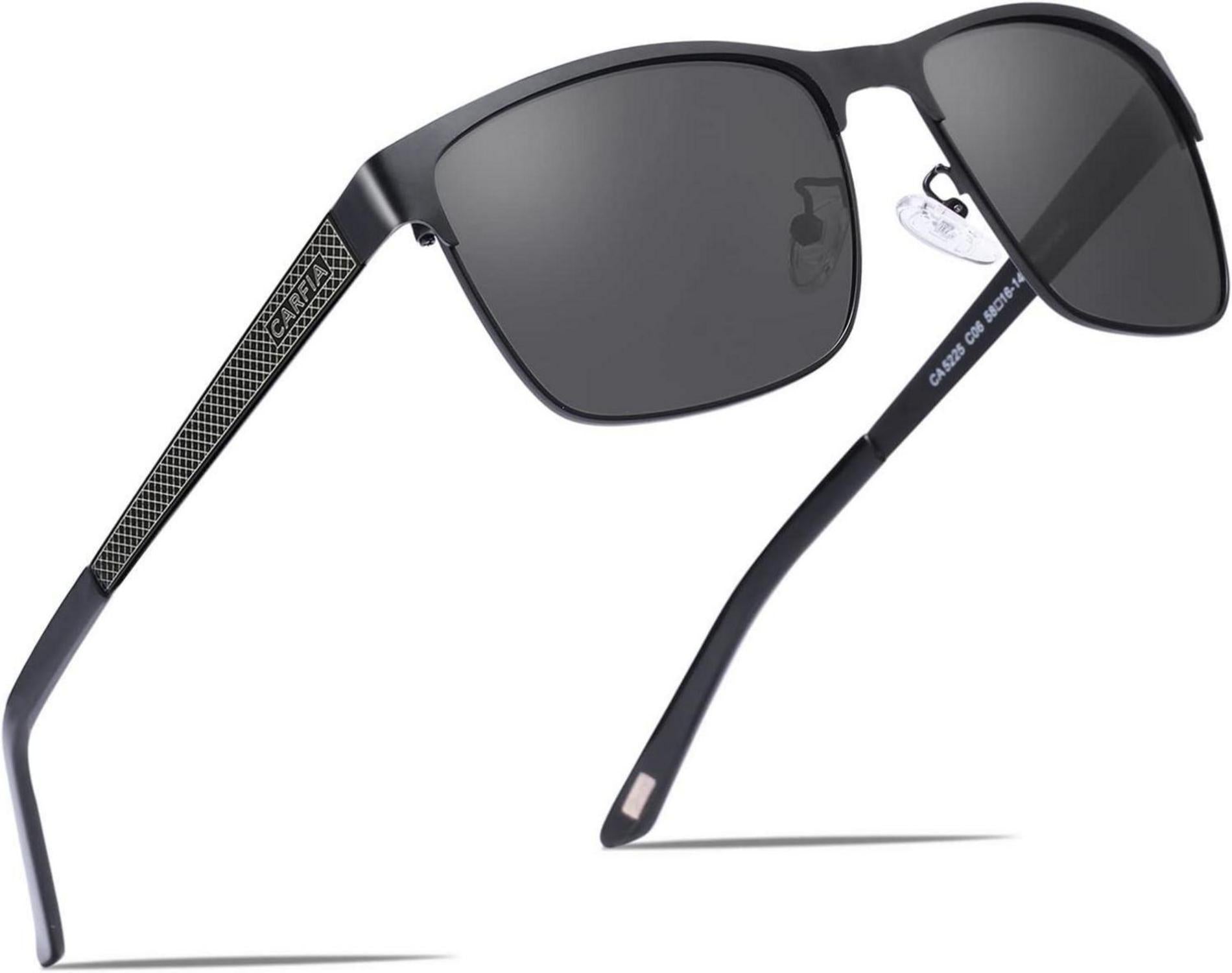 Polarisierte UV400 Metall-Sonnenbrille Sportbrille Herren Kategorie 3