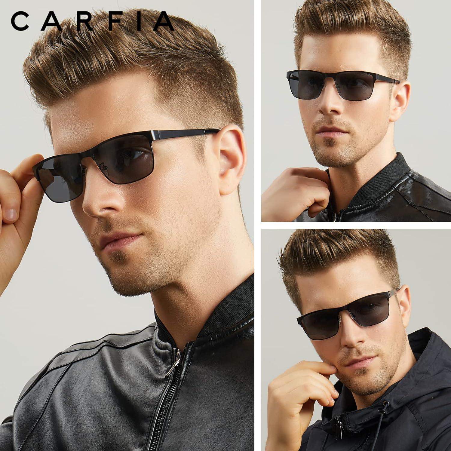 Polarisierte Herren Sonnenbrille Metallrahmen UV400