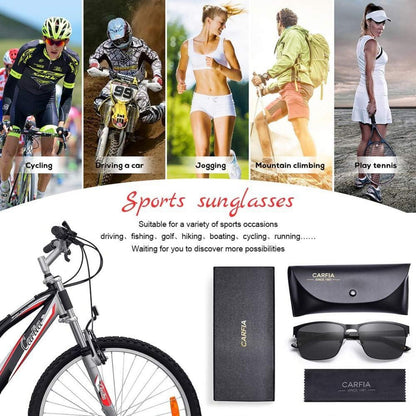 Polarisierte Herren Sonnenbrille Metallrahmen UV 400 Fahrerbrille