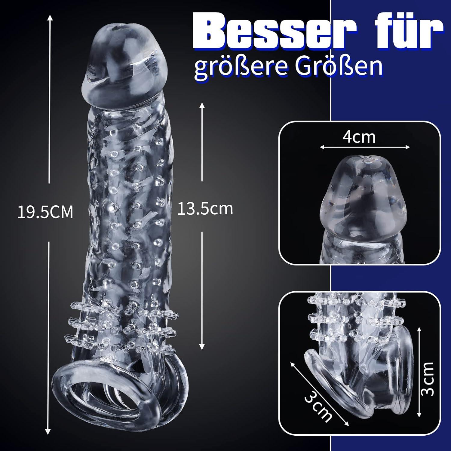 Penishülle mit Verdicktem Hodenring für Penisvergrößerung