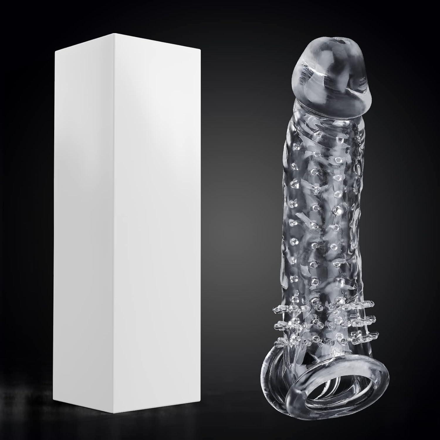 Neu! Penis Manschette mit Verdicktem Hodenring, Penis Sleeve für Männer