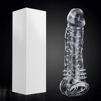 Neu! Penis Manschette mit Verdicktem Hodenring, Penis Sleeve für Männer
