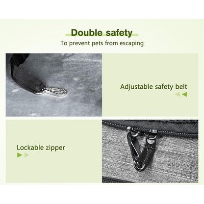 Haustier Rucksack XL atmungsaktiv mit Netzfenster für 6-10 kg