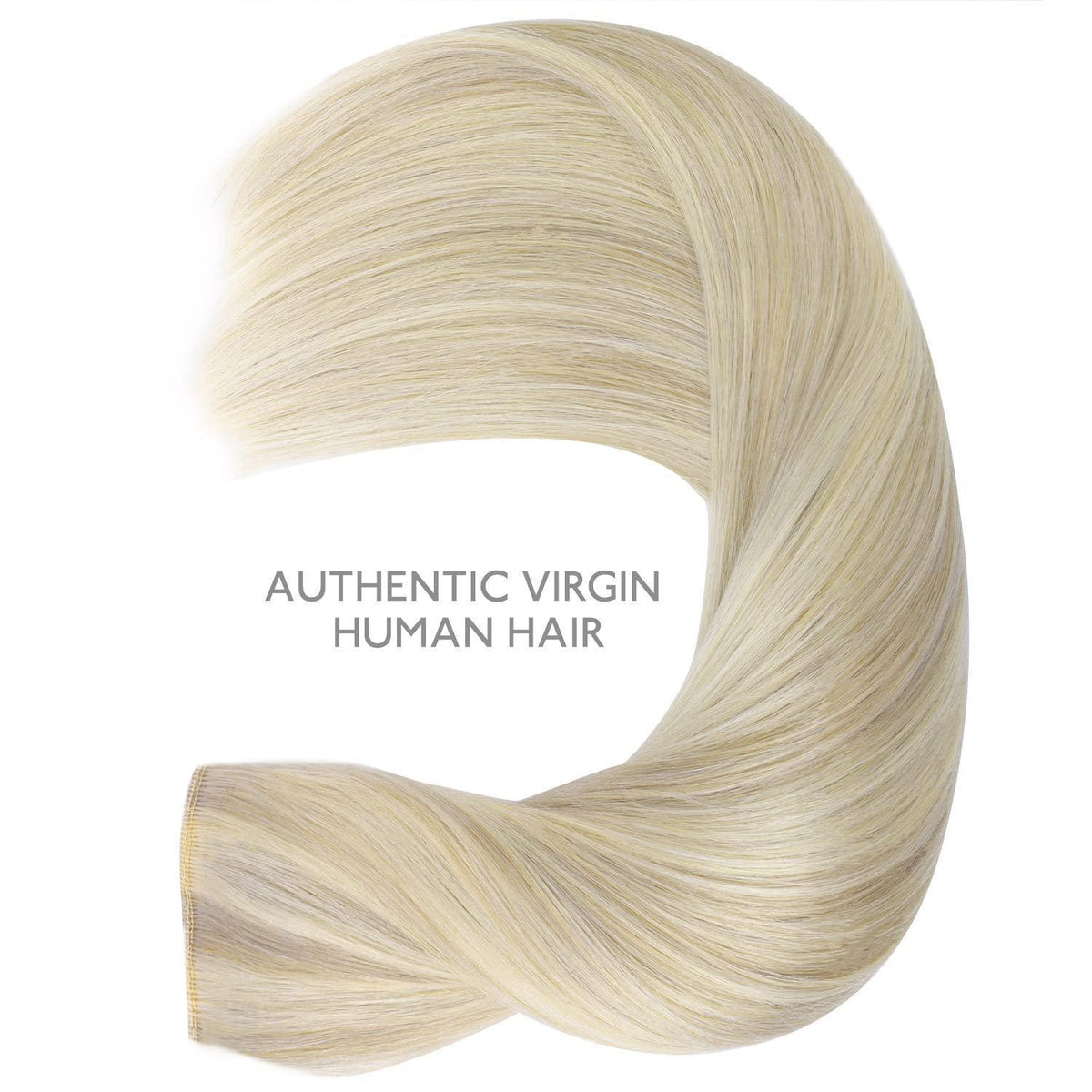 Echthaar Haarverlängerung Aschblond Highlights 30cm