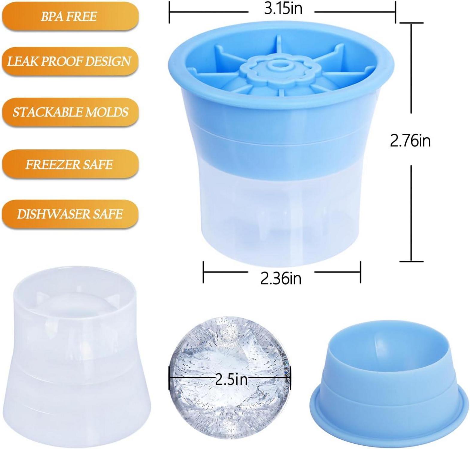 Kristall Whiskeyglas-Set mit Eisform und Untersetzer, Geschenkbox