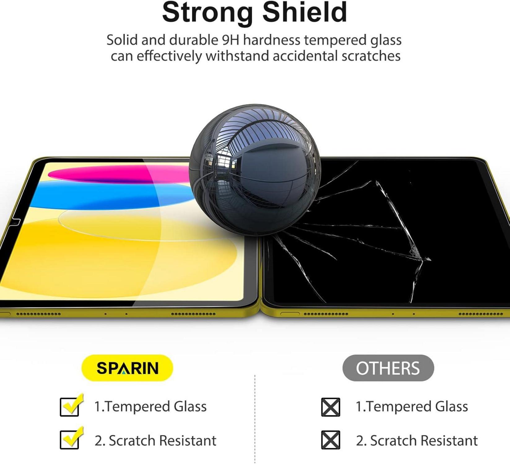 Panzer Schutzfolie 3er Pack für iPad 10. Generation 2022 mit 9H Härte