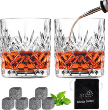 Kristall Whisky Gläser Set 2 Stk. 30cl - 300ml - Old Fashioned