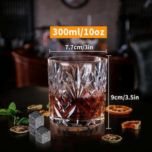 Kristall Whiskey Gläser Set Old Fashioned 2 Stück 300ml für