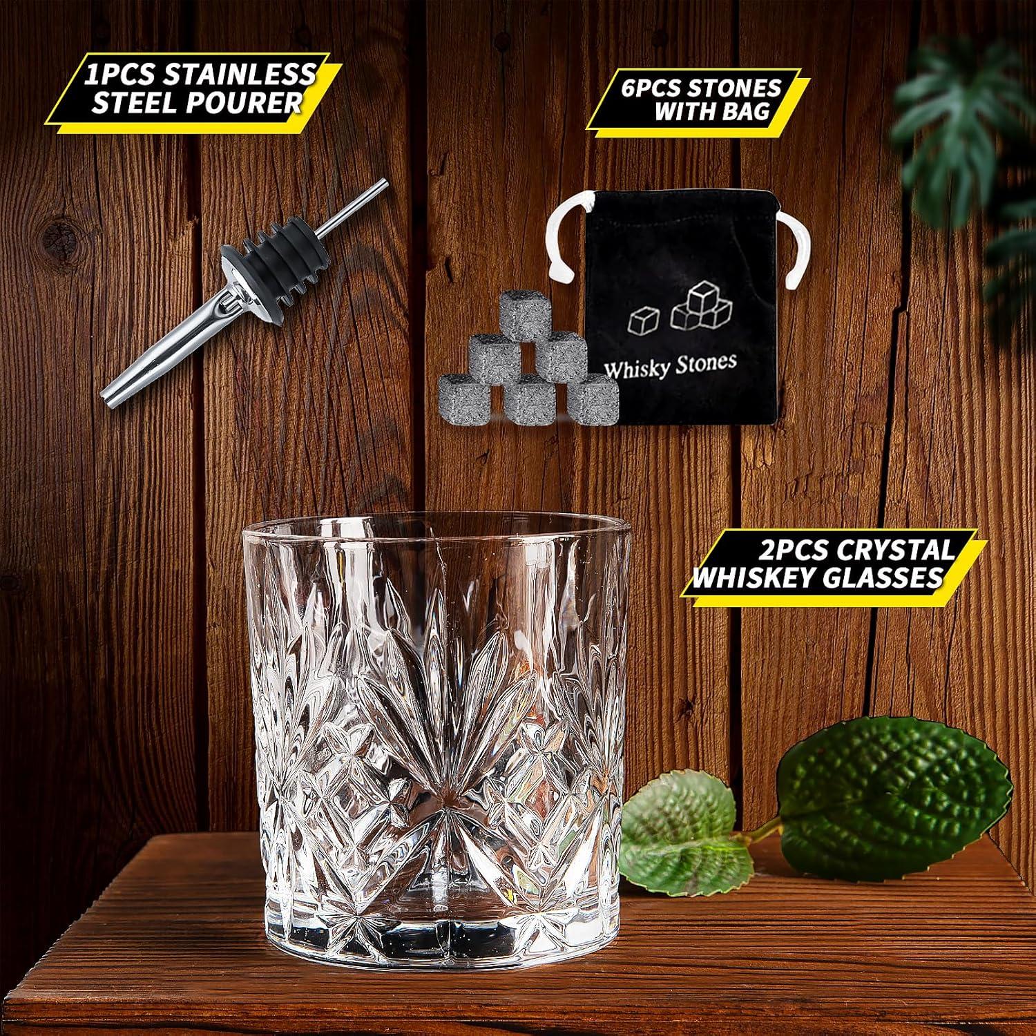 Kristall Whisky Gläser Set 2 Stk. 30cl - 300ml - Old Fashioned