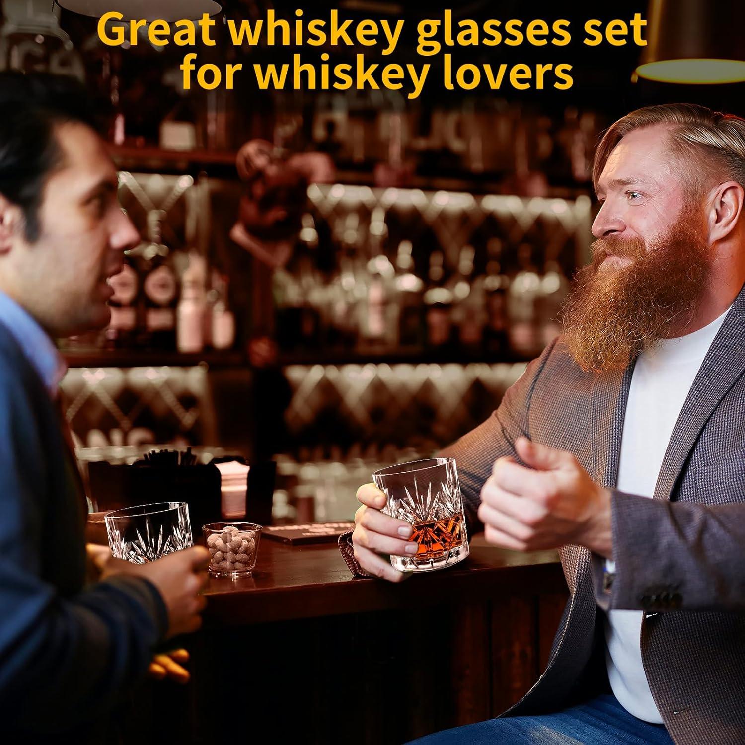 2er Set Crystal Whisky Gläser 30cl Old Fashioned Bourbon