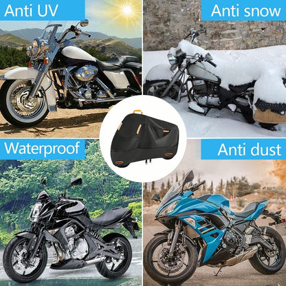 Motorrad Abdeckplane 300D Outdoor Wasserdicht Reflektionsstreifen M