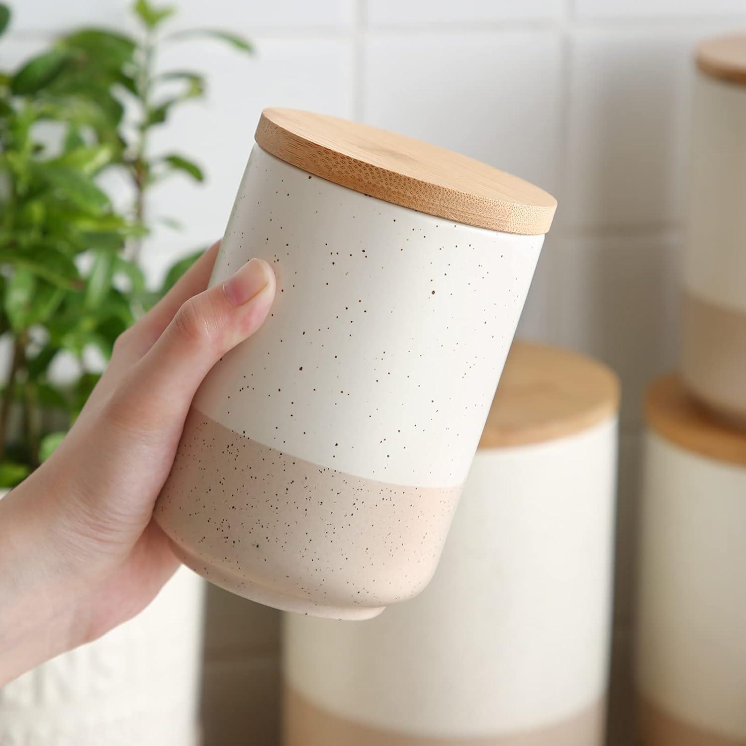 vancasso Keramik Vorratsdosen 550ml luftdichter Deckel Aufbewahrung Kaffee Tee