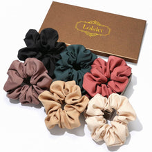 Weiche Elastische Haargummis Set 6 Stück Mädchen Damen 6 Farben