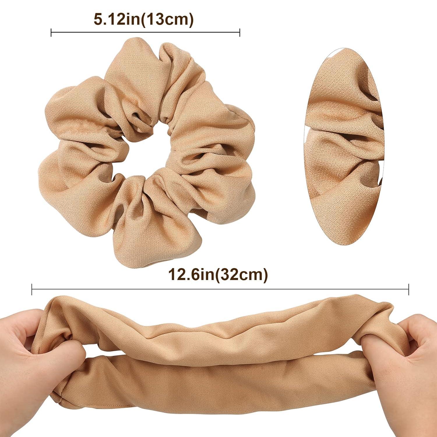 6er Set Damen Haargummis Weiche Elastische Stoff Haarbänder 6 Farben