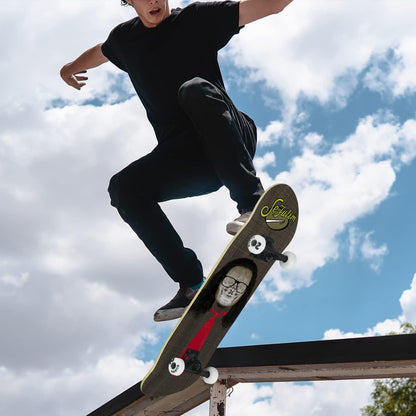 Sefulim Skateboard 78,9 x 20,3 cm Ahorn 7-lagig Doppel-Kick-Deck für Jungen Mädchen Teenager Erwachsene Anfänger