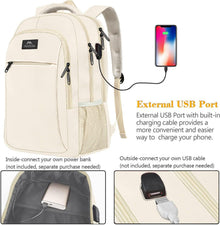 Laptop Rucksack 15,6 Zoll USB Ladeanschluss Damen Herren