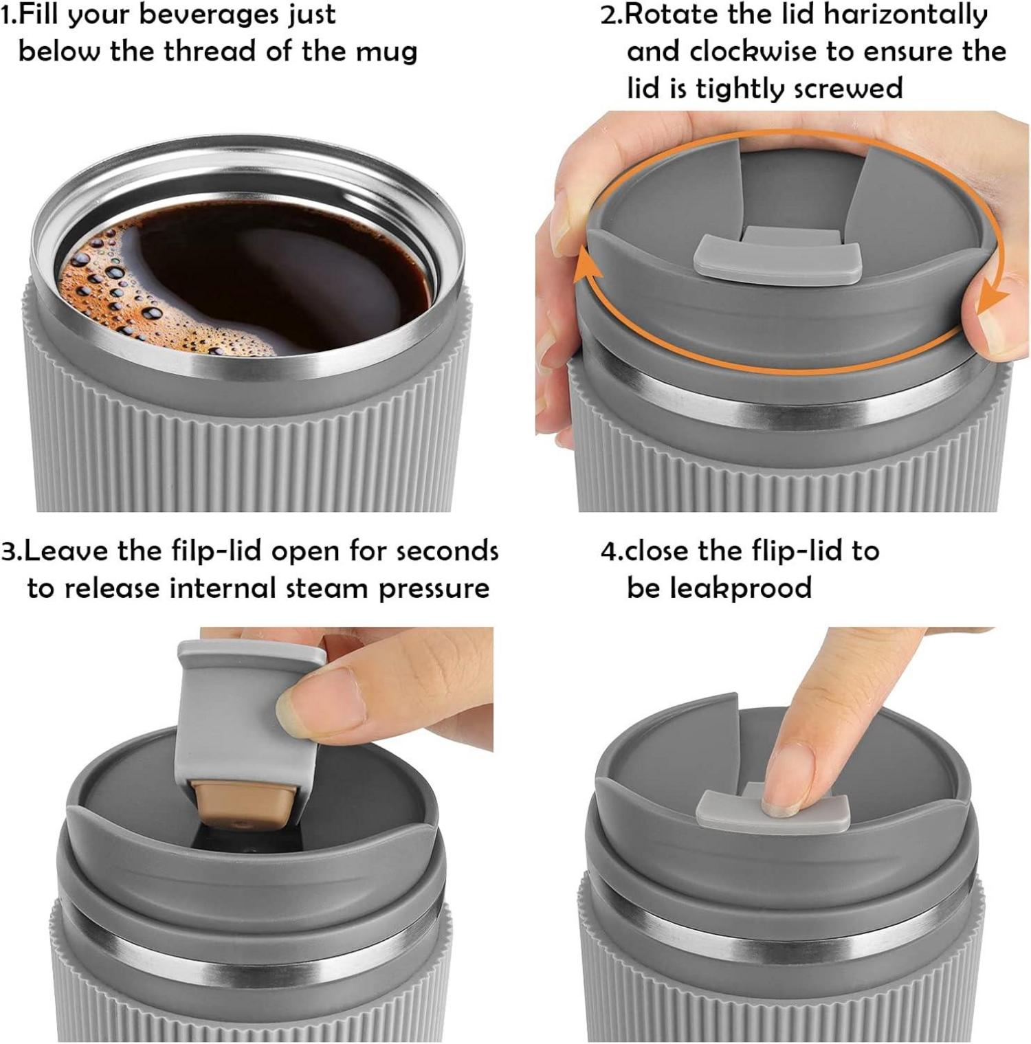 Thermobecher Isolierbecher 450ml Kaffeebecher to Go